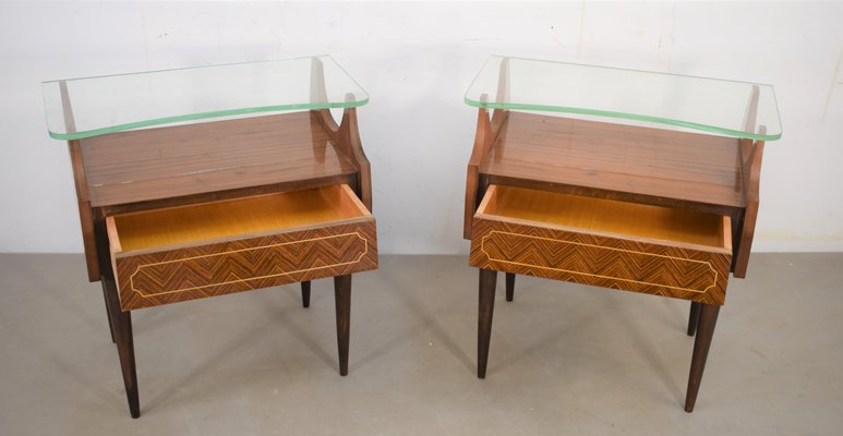 Bedside Tables, Italy, 1960s, Set of 2-AOL-1251160