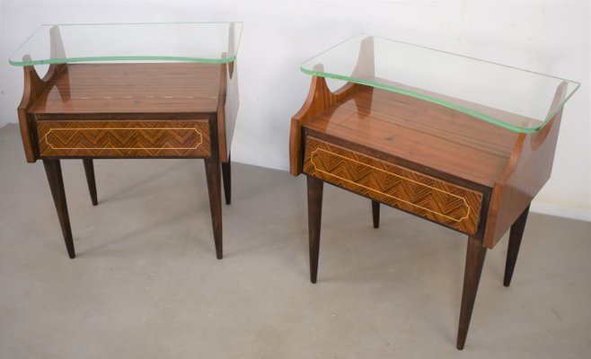 Bedside Tables, Italy, 1960s, Set of 2-AOL-1251160