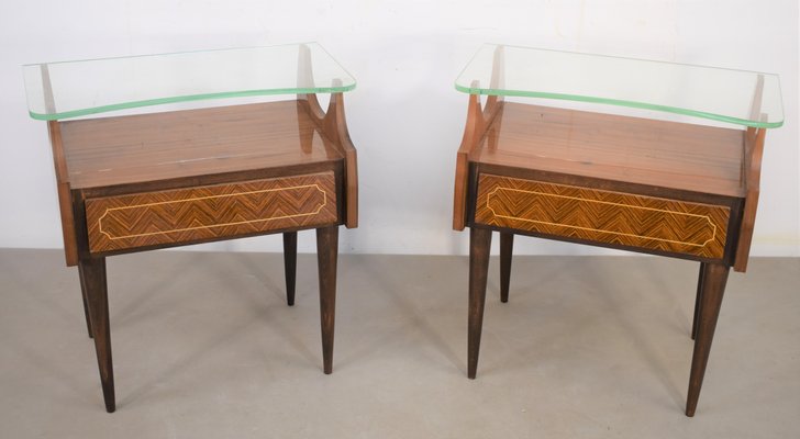 Bedside Tables, Italy, 1960s, Set of 2-AOL-1251160