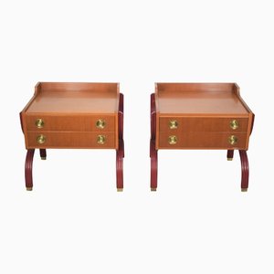 Bedside Tables, Italy, 1970s, Set of 2-AOL-1430644