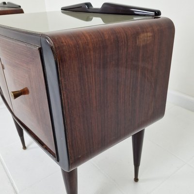 Bedside Tables or Nightstands in the style of Ico Parisi, Italy, 1958, Set of 2-RQL-2031568