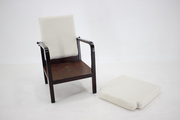 Beech Adjustable Armchair, Czechoslovakia, 1940s-TZ-1724417