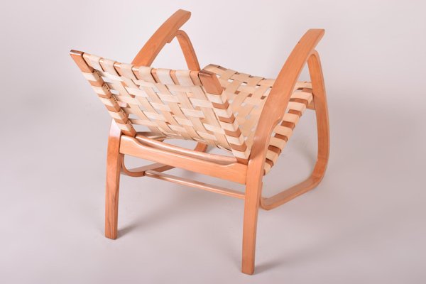 Beech Armchair by Jan Vanek, 1930s-WHY-588799