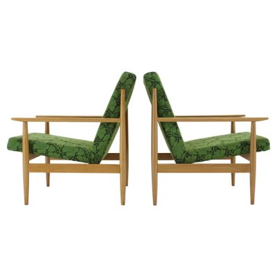 Beech Armchairs attributed to Ton, Czechoslovakia, 1960s, Set of 2-TZ-1431452