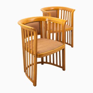 Beech Armchairs by Josef Hoffmann for Jacob & Josef Kohn, Set of 2-QOR-2017279