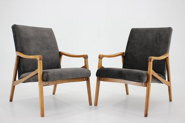 Beech Armchairs, Czechoslovakia, 1960s-TZ-1364717