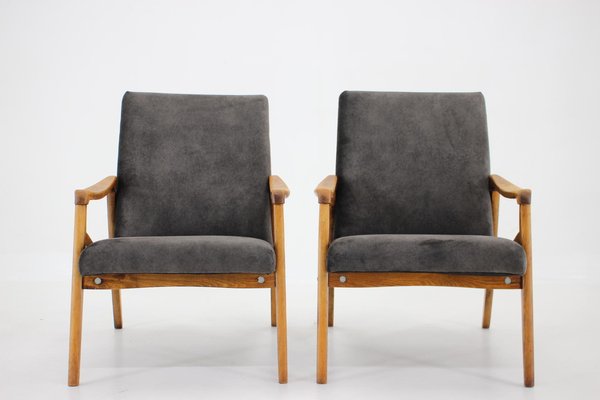 Beech Armchairs, Czechoslovakia, 1960s-TZ-1364717