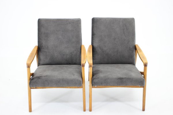 Beech Armchairs, Czechoslovakia, 1960s-TZ-1364717