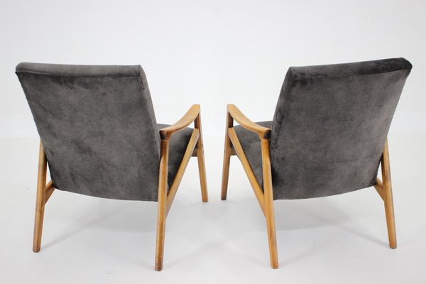 Beech Armchairs, Czechoslovakia, 1960s-TZ-1364717