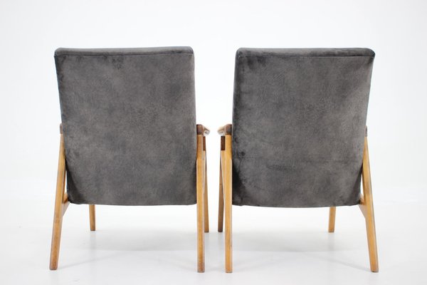 Beech Armchairs, Czechoslovakia, 1960s-TZ-1364717