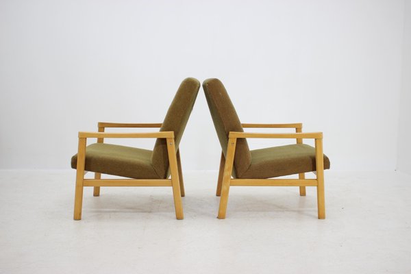 Beech Armchairs, Czechoslovakia 1960s, Set of 2-TZ-659708