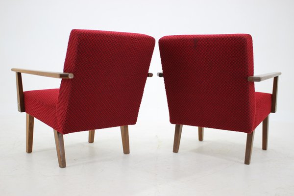 Beech Armchairs, Czechoslovakia, 1960s, Set of 2-TZ-1172578