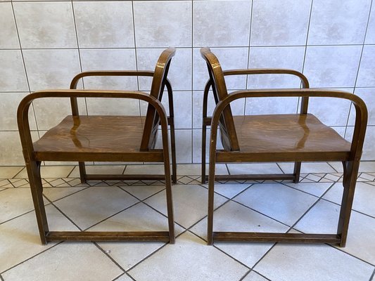 Beech Armchairs from Tatra, Czech Republic, 1930s, Set of 2-CZ-1789303