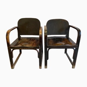 Beech Armchairs from Tatra, Czech Republic, 1930s, Set of 2-CZ-1789307