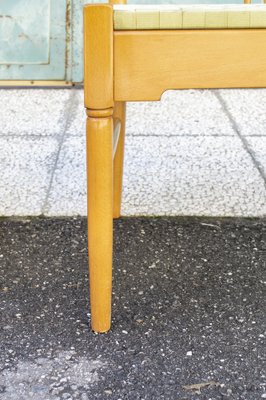 Beech Bench with Seat in Woven Fabric, Italy, 1950s-VCV-1722193