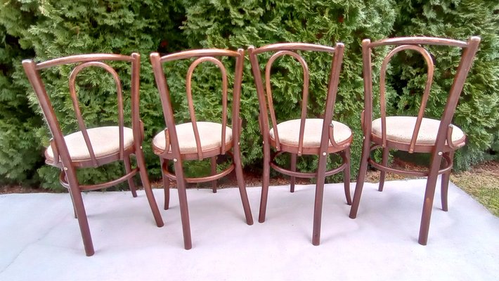 Beech Bentwood Chairs from Tatra, 1960s, Set of 4-VIC-1816031