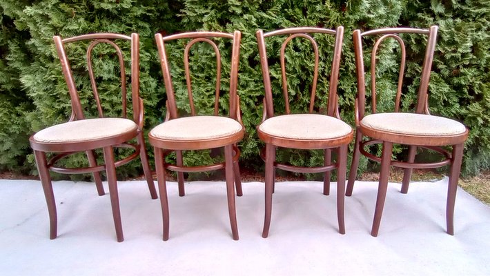 Beech Bentwood Chairs from Tatra, 1960s, Set of 4-VIC-1816031