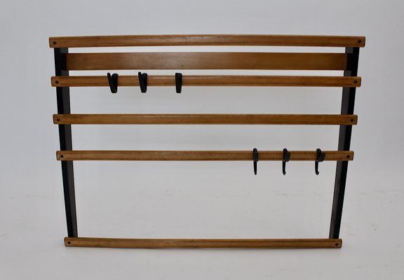 Beech & Brass Rack by Carl Auböck, 1950s-NB-585638