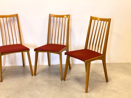 Beech Chairs, 1960s, Set of 4-NPC-1229204