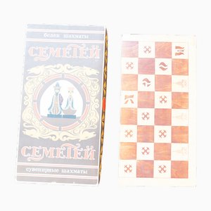 Beech Chessboard with Box, 1950-KNM-1763142