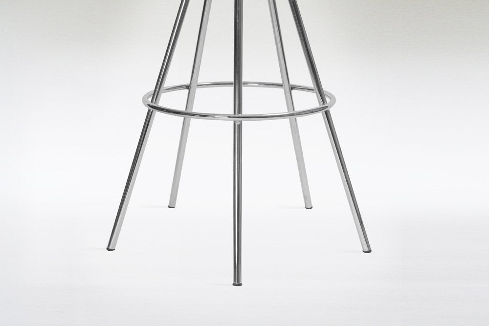 Beech & Chrome Jamaica Bar Stools by Pepe Cortés for Amat, 1990s, Set of 2