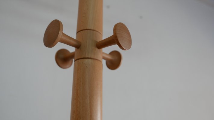 Beech Coat Rack by Soren Nissen & Ebbe Gehl for Aksel Kjersgaard, 1970s-KK-633683