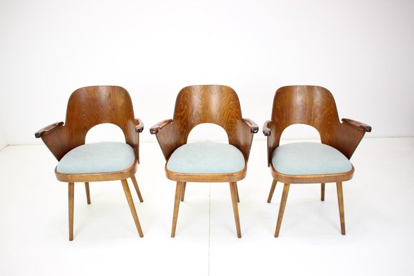 Beech Dining Chair by Oswald Haerdtl, Czechoslovakia, 1960s-TZ-1209637