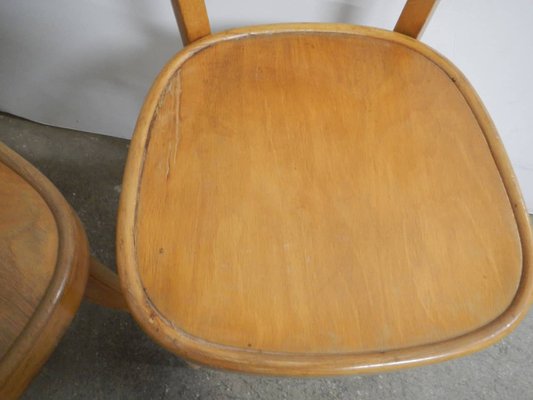 Beech Dining Chairs, 1950s, Set of 4-WWQ-1783406