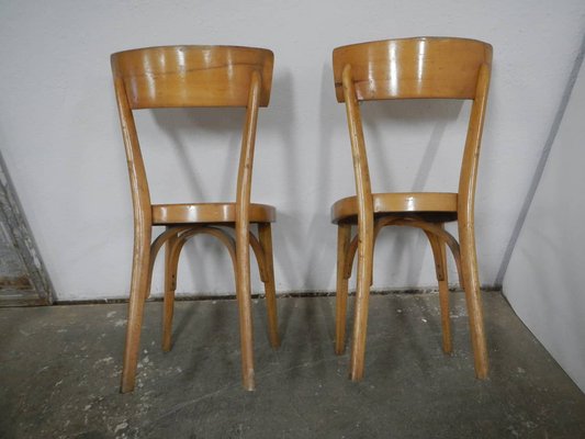 Beech Dining Chairs, 1950s, Set of 4-WWQ-1783406