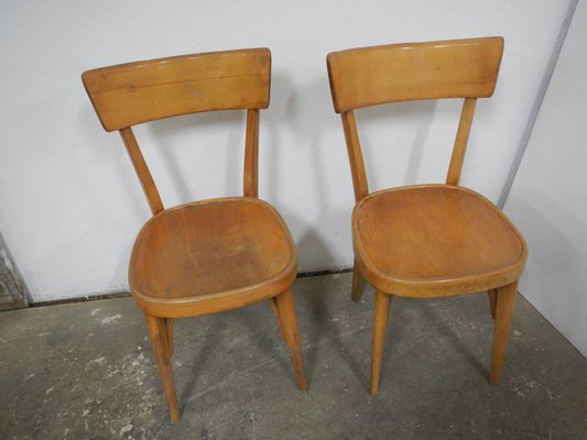 Beech Dining Chairs, 1950s, Set of 4-WWQ-1783406