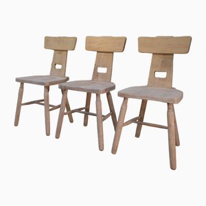 Beech Dining Chairs, 1960, Set of 3-NEN-2043199