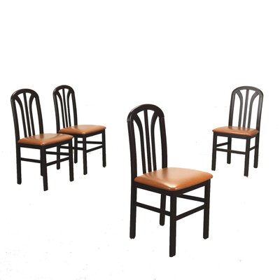 Beech Dining Chairs, 1980s, Set of 4-VMM-1278271