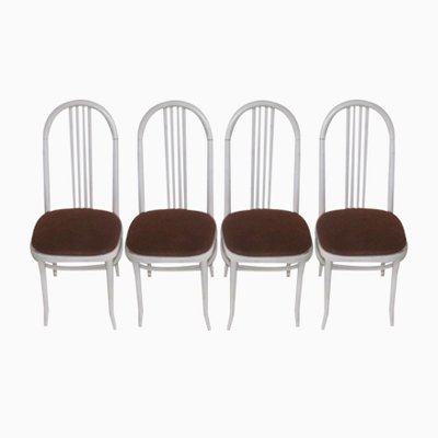 Beech Dining Chairs from Ton, Czechoslovakia, 1970s, Set of 4-ZWG-1289219