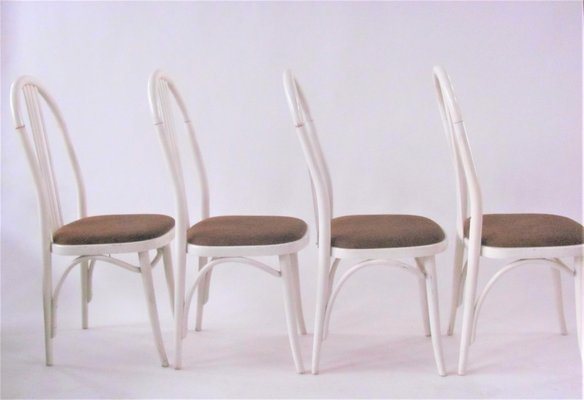 Beech Dining Chairs from Ton, Czechoslovakia, 1970s, Set of 4-ZWG-1289219