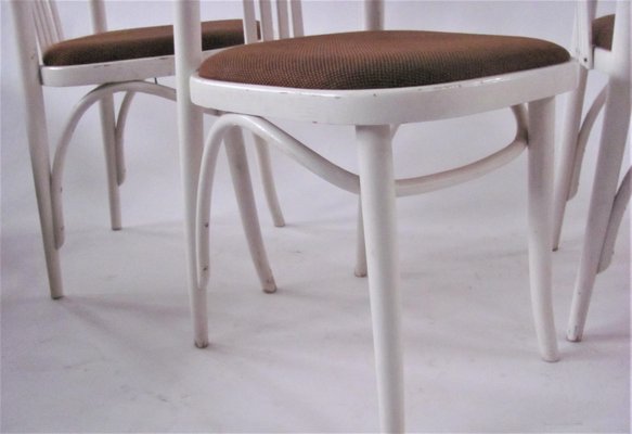 Beech Dining Chairs from Ton, Czechoslovakia, 1970s, Set of 4-ZWG-1289219