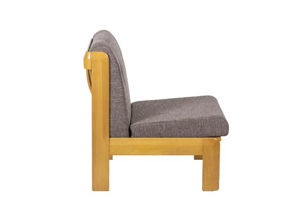 Beech & Fabric Armchairs, 1960s-CEJ-1168506