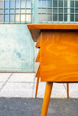 Beech & Formica Writing Desk, Italy, 1950s-VCV-1134288