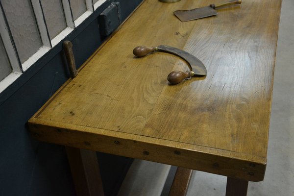 Beech Kitchen Table, 1920s-AXR-1721557