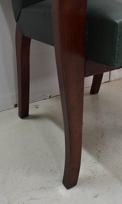 Beech Mahogany Bridge Armchairs, 1940s, Set of 2-RVK-683529