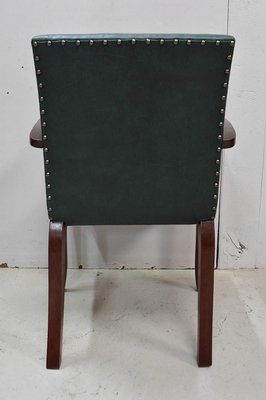 Beech Mahogany Bridge Armchairs, 1940s, Set of 2-RVK-683529