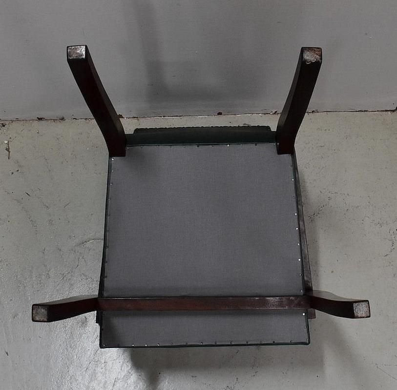 Beech Mahogany Bridge Armchairs, 1940s, Set of 2-RVK-683529