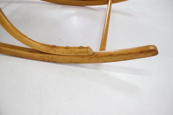 Beech Rocking Chair attributed to Ton from Thonet, Czechoslovakia, 1970s-TZ-1394193