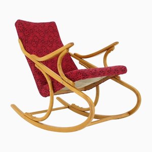 Beech Rocking Chair attributed to Ton from Thonet, Czechoslovakia, 1970s-TZ-1394193