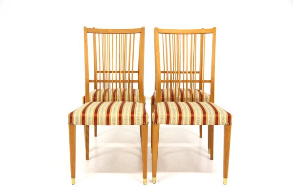 Beech Side Chairs, Sweden, 1960s, Set of 4-GEK-1351239