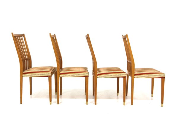 Beech Side Chairs, Sweden, 1960s, Set of 4-GEK-1351239