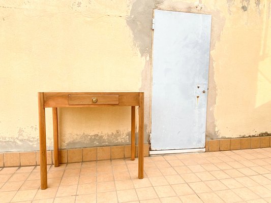 Beech Slab Table, Italy, 1950s-OAQ-1417585