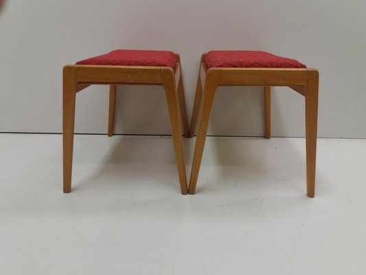 Beech Stools from ULUV, Czechoslovakia, 1960, Set of 2-TZ-1124691