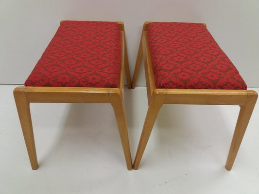 Beech Stools from ULUV, Czechoslovakia, 1960, Set of 2-TZ-1124691