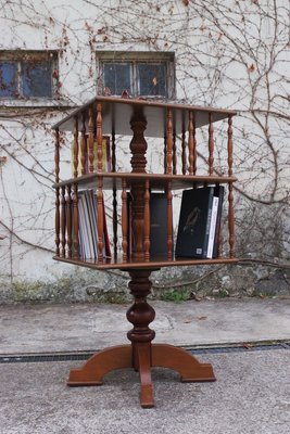 Beech Swivel Bookcase, 1950s-KNM-888173