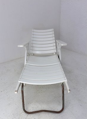 Beech Transat Deck Chair or Patio Lounger, France, 1960-RIU-1263702